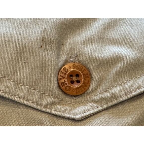 Size 8 Orvis Hunting Pants Double Knee Brushguard Khaki Chino Work - Picture 13 of 15
